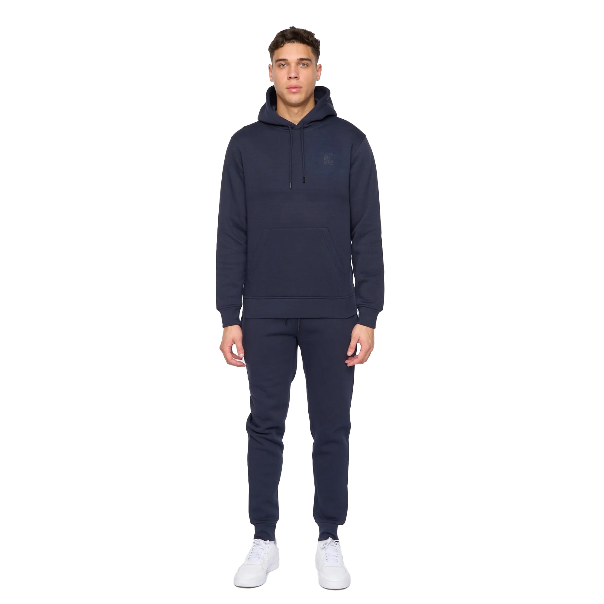 Duck and Cover - "Merchell" Hoodie und Jogginghosen-Set für Herren (Marineblau)