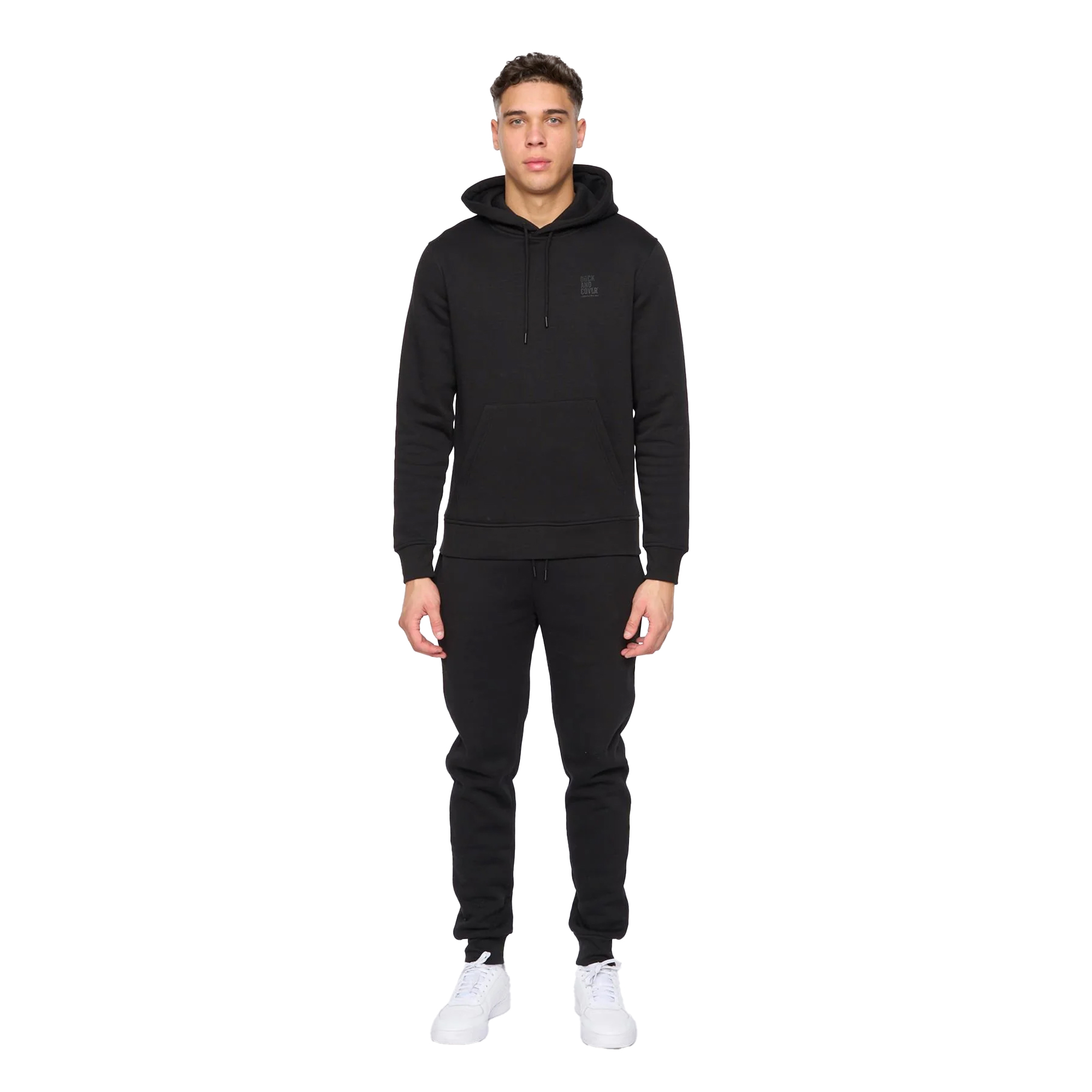 Duck and Cover - "Merchell" Hoodie und Jogginghosen-Set für Herren (Schwarz)