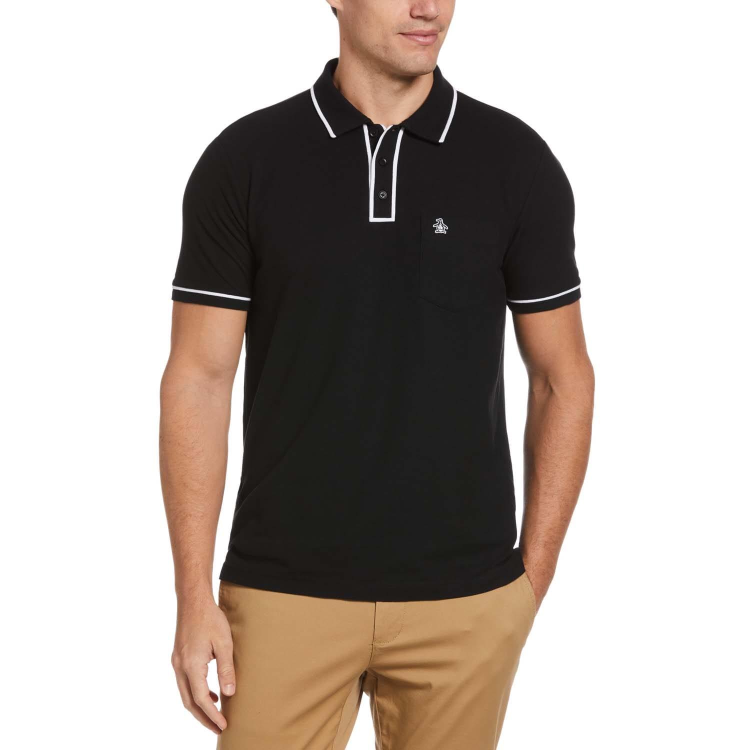 Original Penguin - "Earl" Poloshirt für Herren (Schwarz)