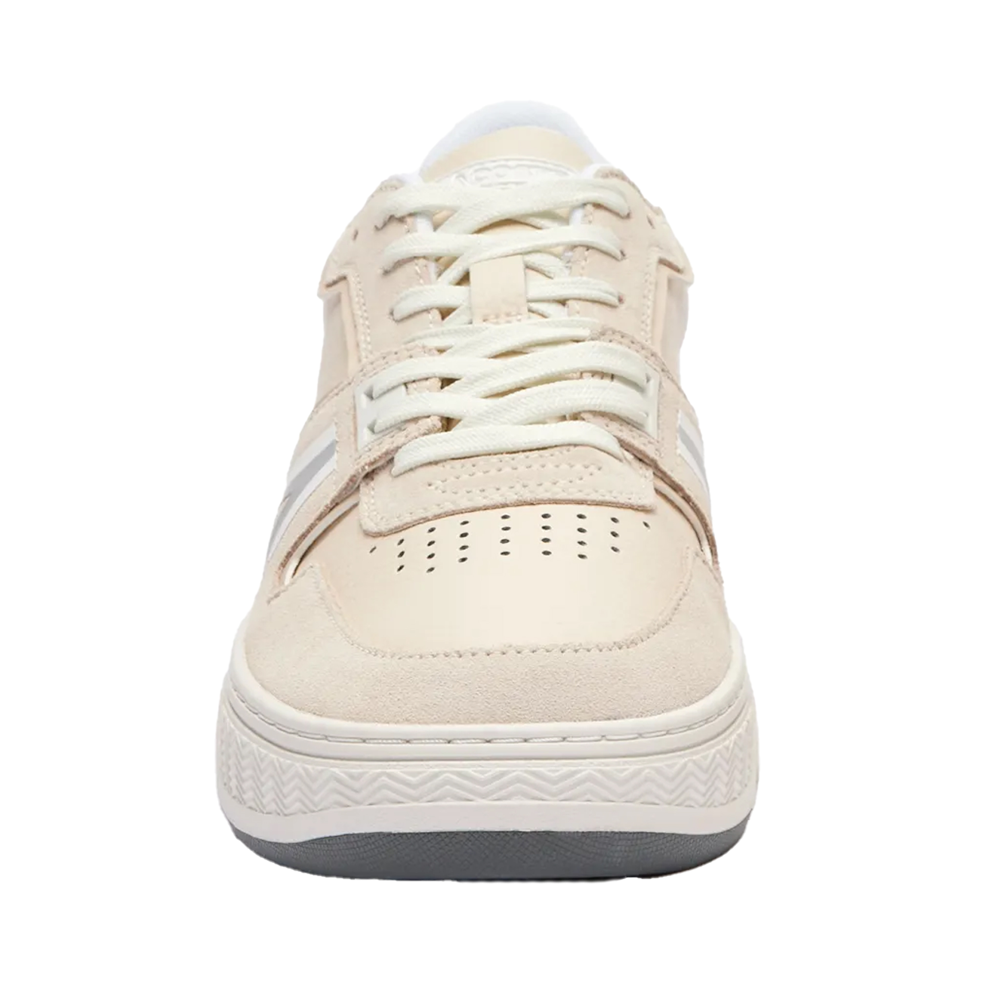 Lacoste - Herren/Damen Unisex Sneaker "L001", Leder (Naturweiß)