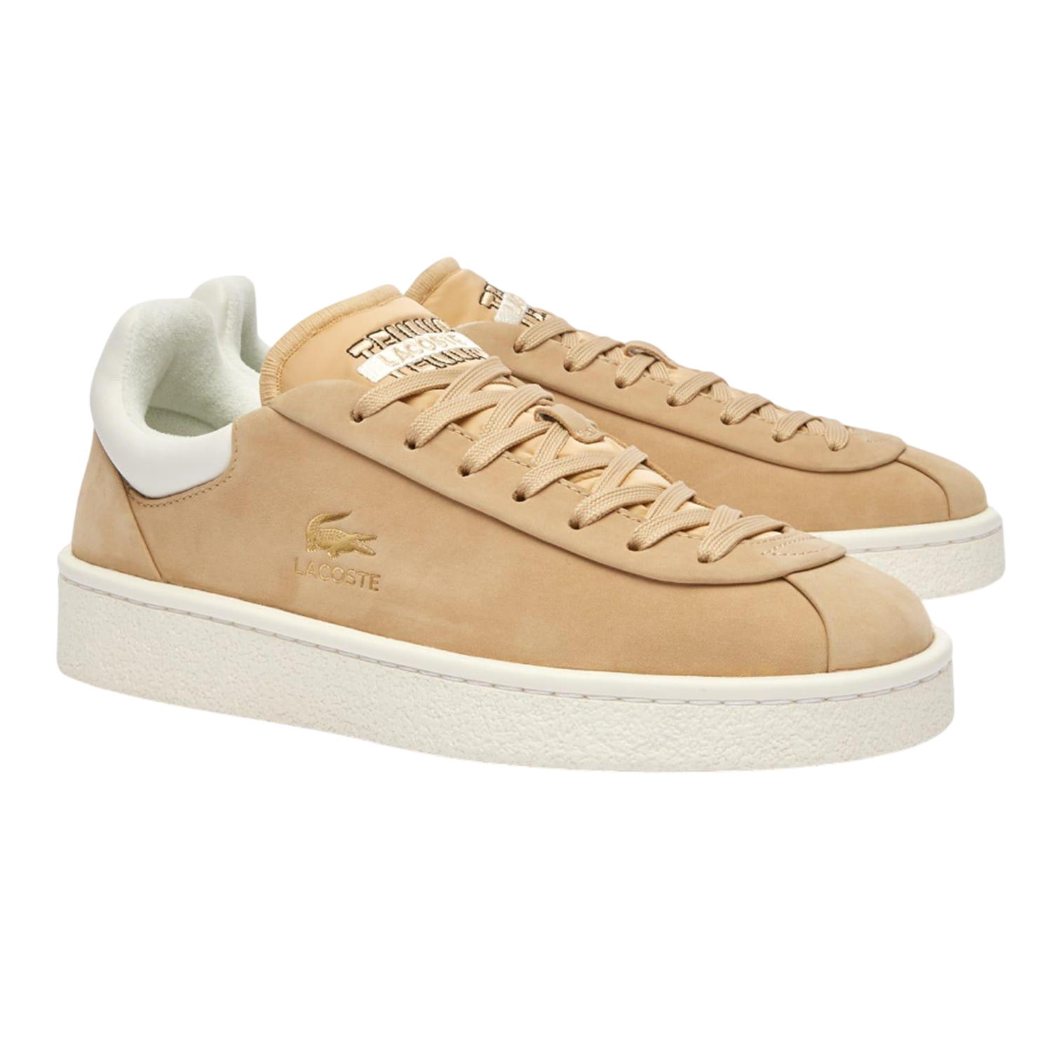 Lacoste - Damen Sneaker "Baseshot Premium", Wildleder (Braun)