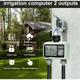 Timer di irrigazione automatico da giardino a 2 vie, timer di irrigazione a 2 uscite, programmatore