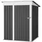 Outdoor Storage Shed, 5 x 3 FT Metal Garden Sheds Outdoor Storage House with Single Lockable Door for Backyard Patio Lawn