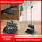 1set, Household Broom And Dustpan Set, Long Handle Floor Cleaning Broom Dustpan Set, Rotatable Broom And Dustpan With Comb Tooth