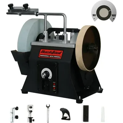 QW10-Inch Variable Speed Wet Sharpening System,1.2-Amp Two-Direction Water Cooled Wet Stone Grinder