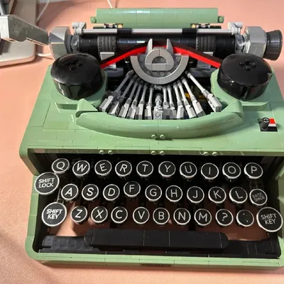 Ideas Typewriter Building Blocks Set for Adults Collectible Retro Display Model Toys Unique