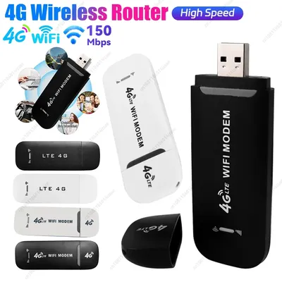 4G LTE Wireless USB Dongle Router 150Mbps High Speed Modem Stick 4G Sim Card Wireless Router Home