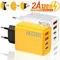 120W USB C Charger 4 Ports PD Fast Charging Type C High Speed Mobile Phone Charger Adapter for
