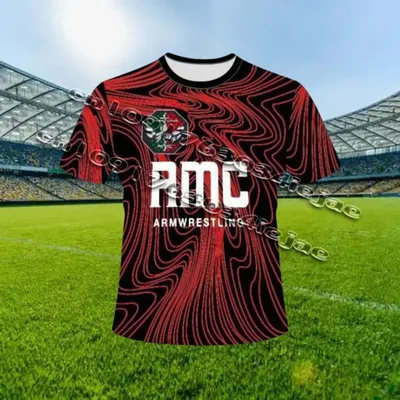 AMC Classics 10 Devon Larratt Arm Wrestling Jersey Short Sleeve Wrist Enthusiasts Training Fitness