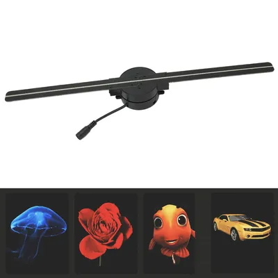3D Hologram Fan Wifi Wireless Transmission 16.5in 2000x224 WiFi 3D Projector with 224 LED Light