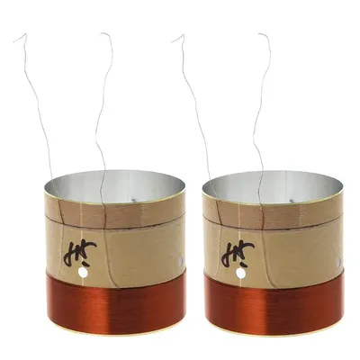 2Pcs 51.5mm Core Woofer Voice Bass Coil ASV White Aluminum for 10" 12" 15" Subwoofer Voice coil for Speaker Repair
