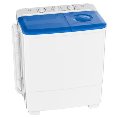Auertech Portable Washing Machine, 20lbs Twin Tub Washer with Drain Pump Mini Compact Semi-Automatic