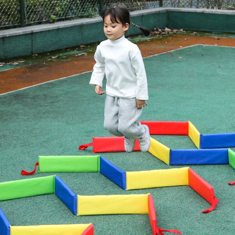 Jeux de plein air amusants pour enfants, 4 pièces, cadre de saut, trous de forage, jouet pour enfants, Parish, Sports de plein air, jeux sociaux, jeux Tactile Montessori