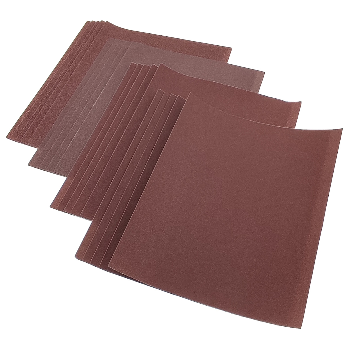 20er Set Schleifpapier, C Papierbogen, Aluminiumoxid 230/280, Körnung P100, P120, P150 und P180 Schleifpapier Schleifbogen Schleifstreifen Schmirgelpa Image