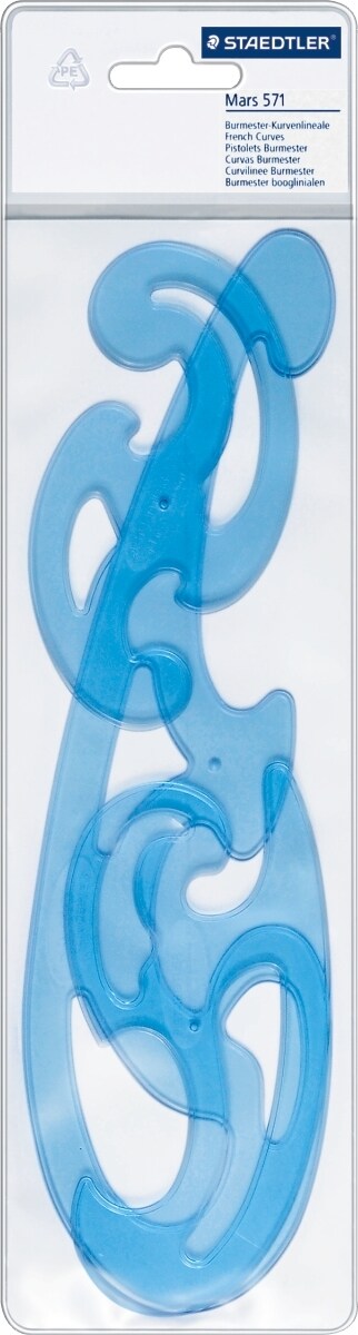 STAEDTLER Burmester Kurvenlineale 3-tlg. Etui Packung mit 10 Stück Image