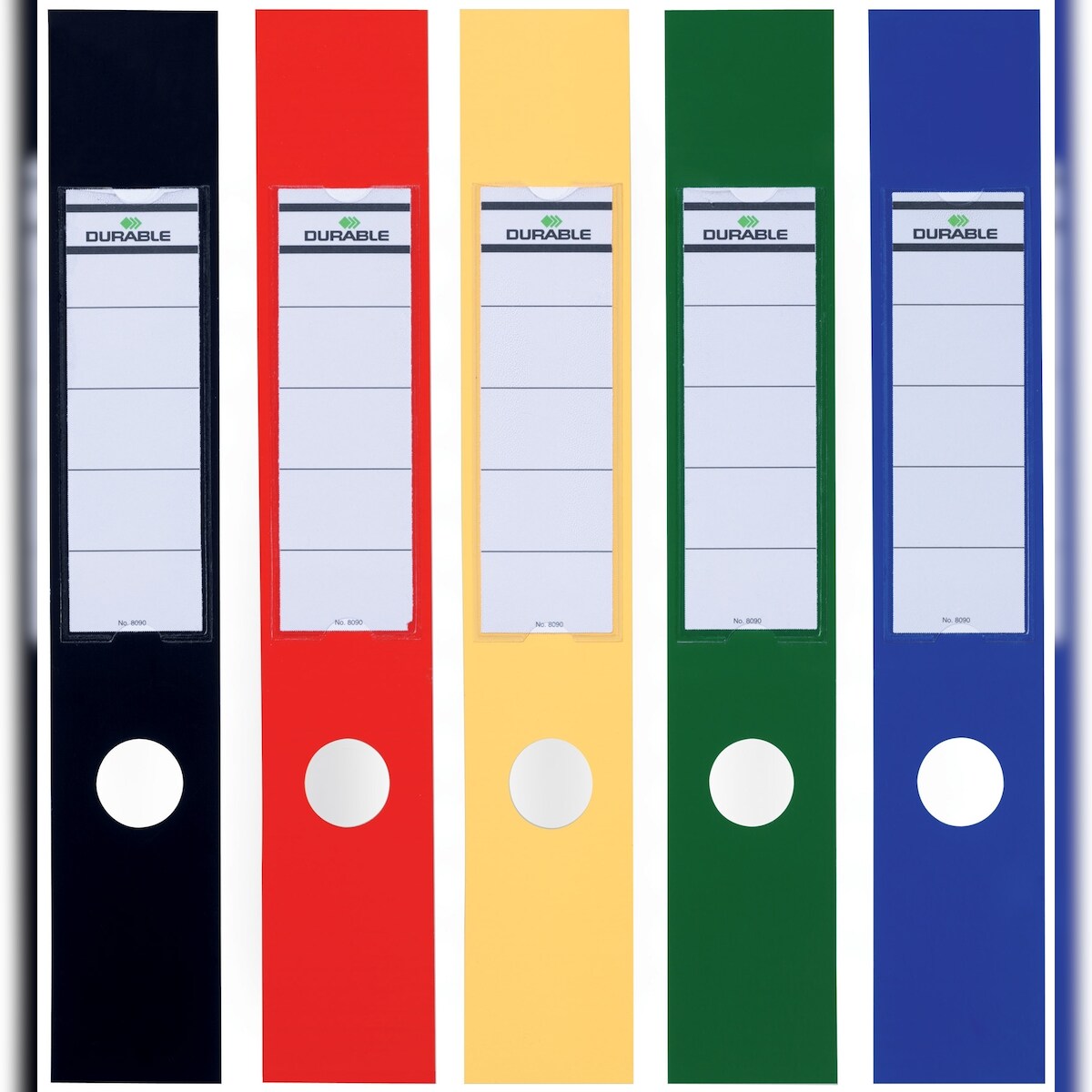 Durable Ordnerrückenschild Ordofix breit 60x390mm sortiert VE=10x10 Stück Image