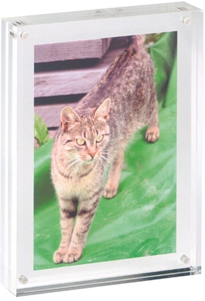 MAUL Bilderhalter Acryl 15x11,5x2,4cm glasklar Packung mit 12 Stück Image
