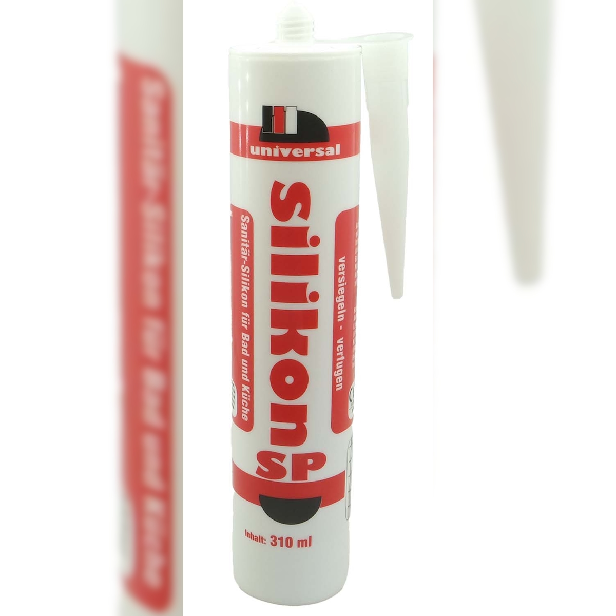 Sanitär-Silikon Dichtmasse transparent 310ml – Acetatvernetzend für Feuchträume Bad Küche