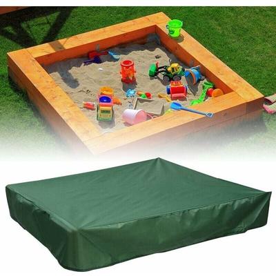 SNQ - Sandkastenabdeckung 120x120 cm, wasserdicht, UV-Schutz 70%, für Oxford-Sandkästen, mit Image