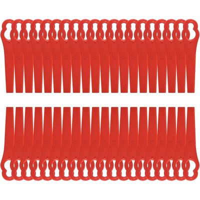 120 Stück Rasentrimmermesser, rote Ersatzklingen aus Kunststoff, 8,3 cm, Image