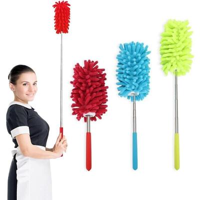 SNQ - 3er-Pack 74 cm ausziehbarer Staubwedel aus Mikrofaser, Handstaubwedel, waschbar, mit Image