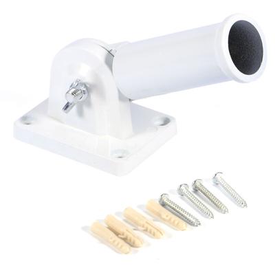 Einstellbare Edelstahl Wand Montieren Fahnenmast Halterung Windsack Basis mit Schrauben Image