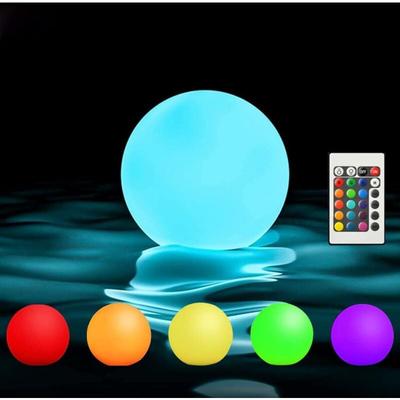 Schwimmende Poollichter, 3 Zoll, wiederaufladbar über USB und Fernbedienung, IP68 wasserdicht, 16 Image