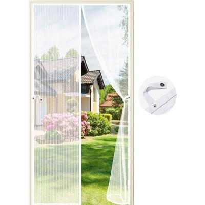 Aiperq - Moskitonetz Tür, 90 x 210CM Magnetischer Fliegengitter Türvorhang Automatisches Schließen Image