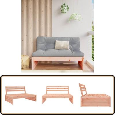 Garten-Mittelsofa 120x80 cm Massivholz Douglasie - Gartenmöbel - Holzsessel - Lounge Set Image