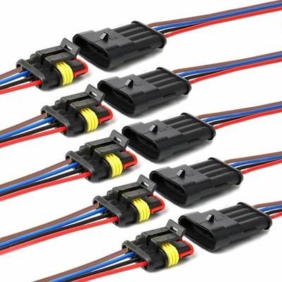 SNQ - Wasserdichter Steckverbinder, 4-poliger selbstsichernder elektrischer Kabelverbinder mit 16 Image