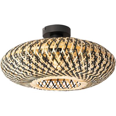 Orientalische Deckenlampe schwarzer Bambus 40 cm - Ostrava Image