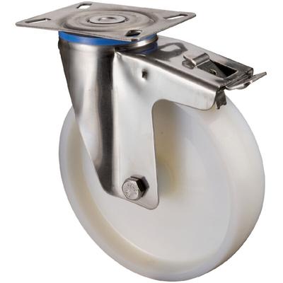 Lenkrolle m. Fst. Edelst.Rad-d 125mm 150KG Tragf. Image