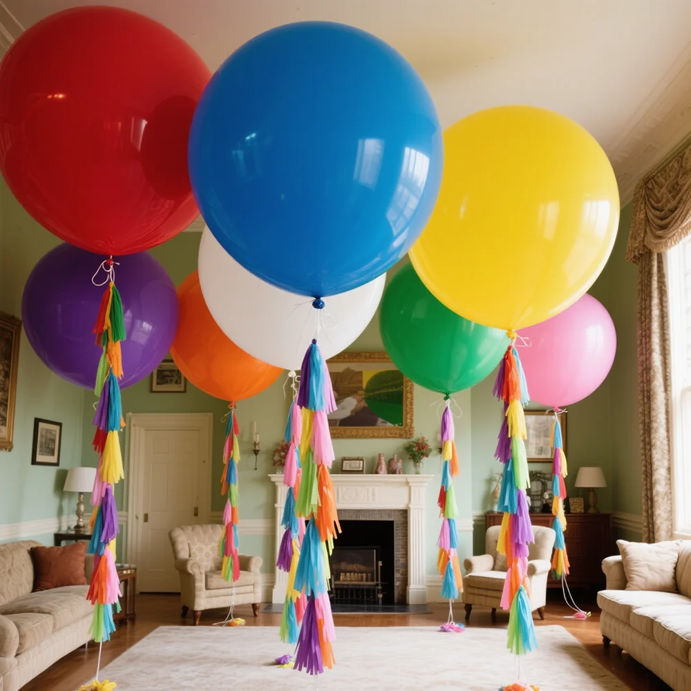 10 Stück 36 Zoll Riesenballon Rot Gelb Rosa Runde Latexballons Raumdekor Luftballons Geburtstagsfeier Hochzeit Dekoration Lieferungen Image