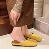 Schuhe Abdeckung Zehen Hausschuhe Casual Slides Große Größe Pantoletten Für Frauen 2025, Platz Luxus Flache Schuhe Hausschuhe Casual Slides Abdeckung Zehe