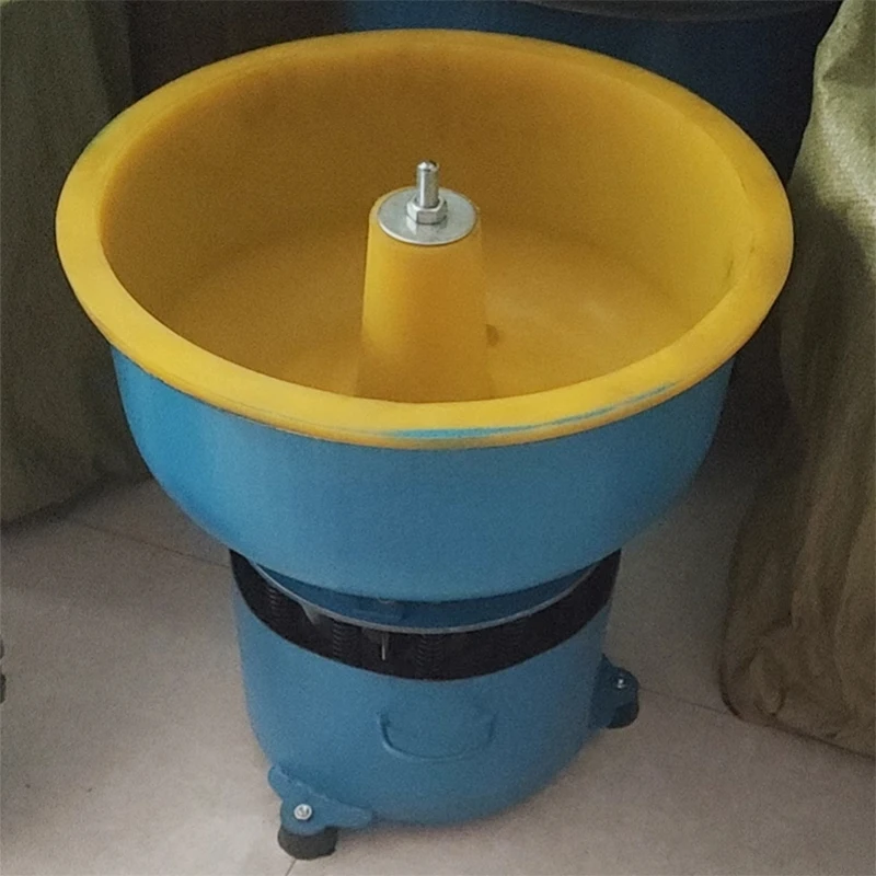 Vibrationsbecher-Poliermaschine, Jade-Achat-Schleifer, vibrierendes Fass-Schleifgerät für Schmuck, Schleifoberfläche Image