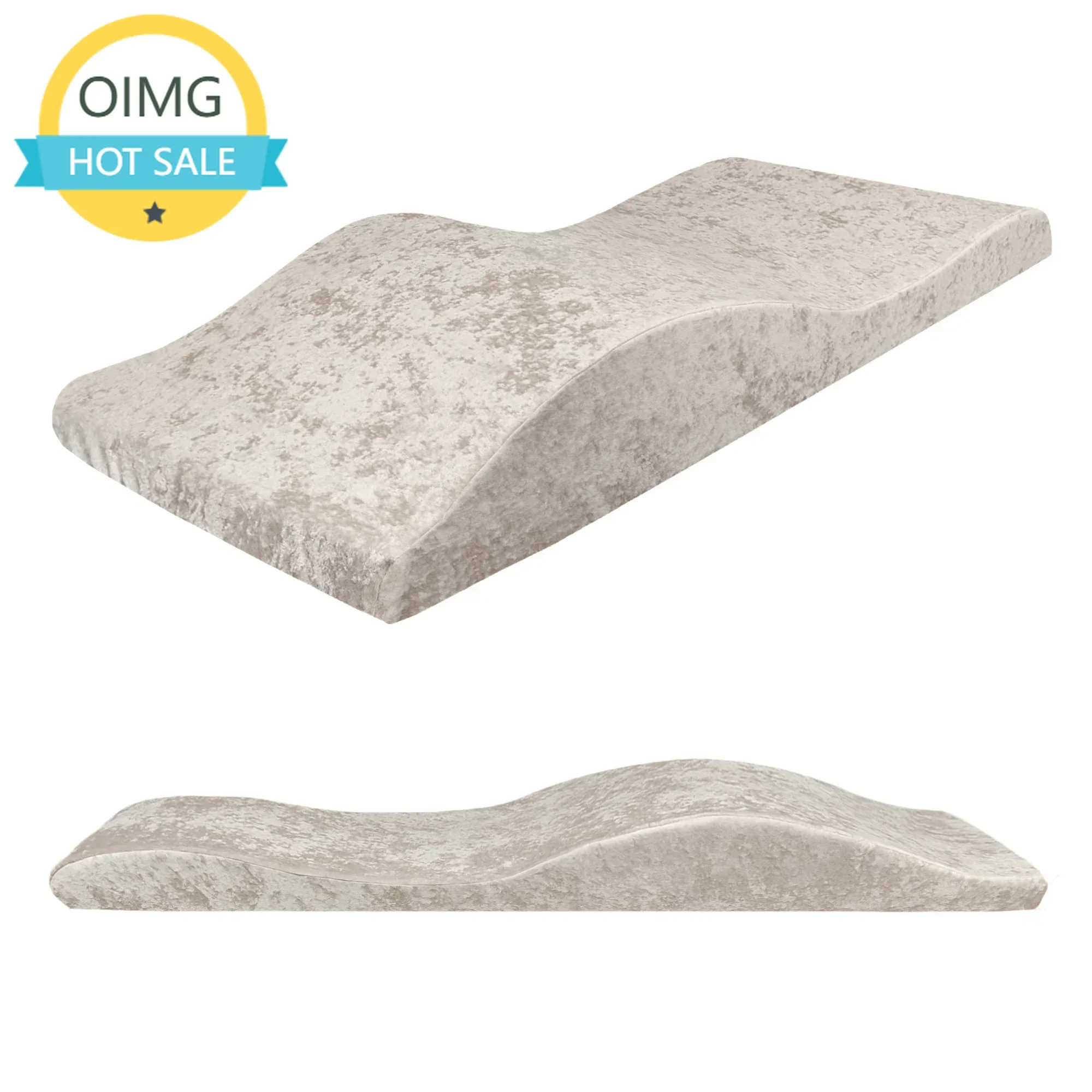 Lash Bed Topper Matratze und Bezug Wave Lash Bed Beauty Salon Matratze Wimpernschaum Spa Beauty Bed Gebogener Topper Image