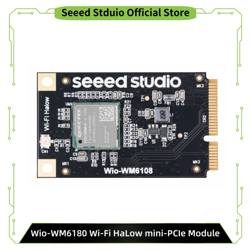 Wio-WM6108 Wi-Fi HaLow Mini PCIe-Modul WM6108, Quectel FGH100M-H, 902-928 MHz, ideal für Smart-Home- und IoT-Anwendungen Image