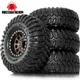 1.9'' Beadlock Wheels and Tires Rim Offset -8.9mm 4PCS OD 4.53'' for 1/10 RC Crawler Car TRX4 TRX6 SCX10 90046 CC01 D90 D110