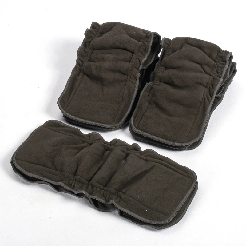 Wiederverwendbares Windelzubehör, 5-lagig, Bambuskohleinlagen für Baby-Stoffwindeln, weich saugfähig, waschbare Windeln Mate Image