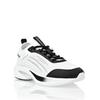 Sneaker PLEIN SPORT "Läufer Sneaker", Gr. 47, Normalschaft, schwarz-weiß (0102, weiß, schwarz), Schuhe