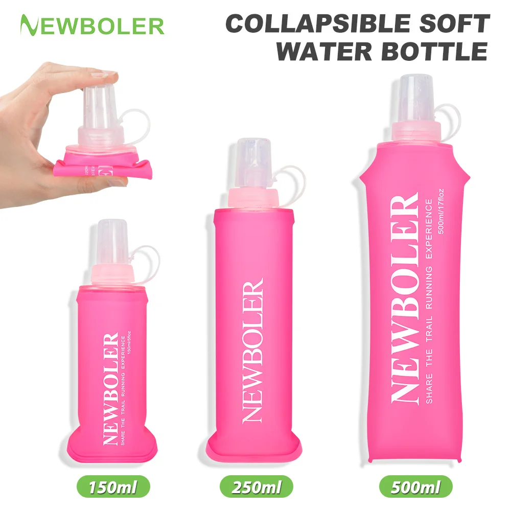 150/250/500ML Im Freien TPU Klapp Wasser Flasche Klettern Weiche Flasche Sport Wasser Tasche Zusammenklappbare Silikon Wasser flasche BPA FREI Image