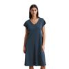 Jerseykleid MARC O'POLO "mit TENCEL™ Modal", Damen, Gr. XS, Normalgrößen, muted blau, Obermaterial: 48% Modal, 48% Baumwolle, 4% Elasthan; Futter: 100% Nicht verfügbar, unifarben, figurbetont knielang, V-Ausschnitt, Kurzarm, Kleider