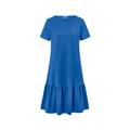 Tchibo - Jerseykleid mit Volant - Damen - Gr. XXL - blau