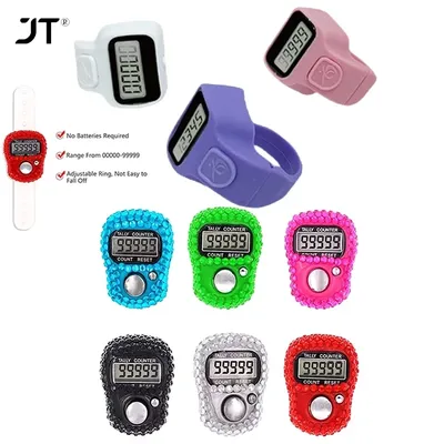Portable Finger Counter Compass 5 Digital LED Electronic AR1 Handheld Tally Clicker Resettable