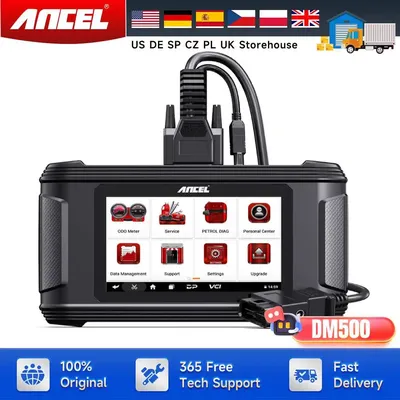ANCEL DM500 OBD2 Scanner Car Cluster Correction Oil Reset Code Reader Read Write EEPROM Instrument