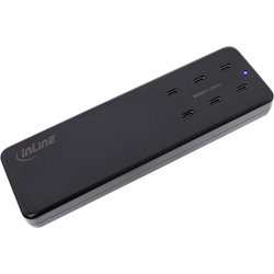 InLine® Multiport Netzteil, 6x USB-C, GaN, 120W, PD 3.0, schwarz Image
