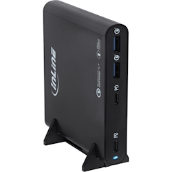 InLine® USB Netzteil, GaN Ladegerät, 4-Port, 2x USB-C + 2x USB-A, 120W, schwarz Image