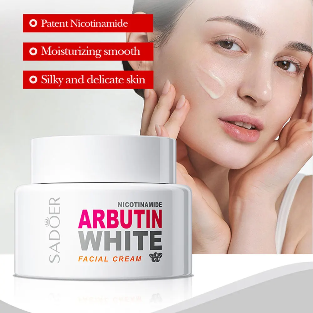 Soins du visage Nicotinamide arbutine crème blanchissante éclaircissante tache crème blanchissante estompe les taches foncées crème pour le visage produits de soins de la peau coréens