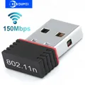 Adattatore WiFi USB 150Mbps Scheda di rete wireless 2.4G Mini ricevitore di segnale Dongle USB Plug and Play per PC desktop portatile Windows