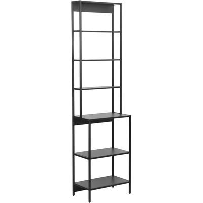 Badregal INOSIGN "Lodi", schwarz, B:51cm H:190cm T:30cm, Regale, Kompakter, offener Badschrank mit 6 Fächern - (B/T/H) 51/30/190 cm Image